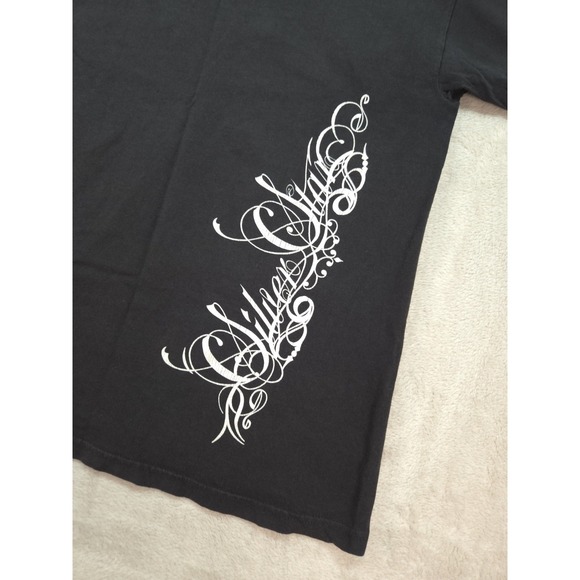 Vintage Silver Stars T Shirt Girls Mens Medium Y2K - Picture 4 of 10